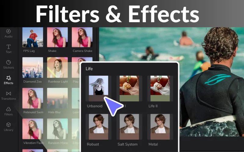 Filters and Effects with image
