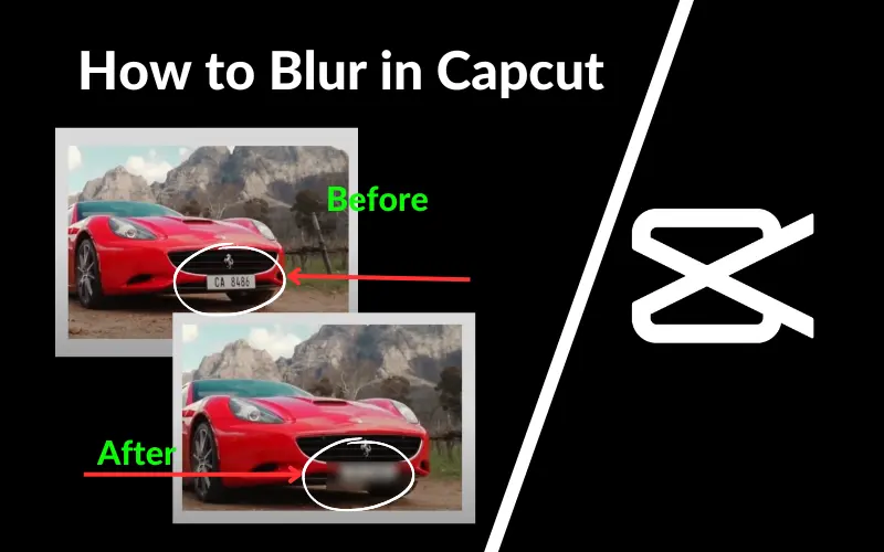 how to blur in capcut with logo