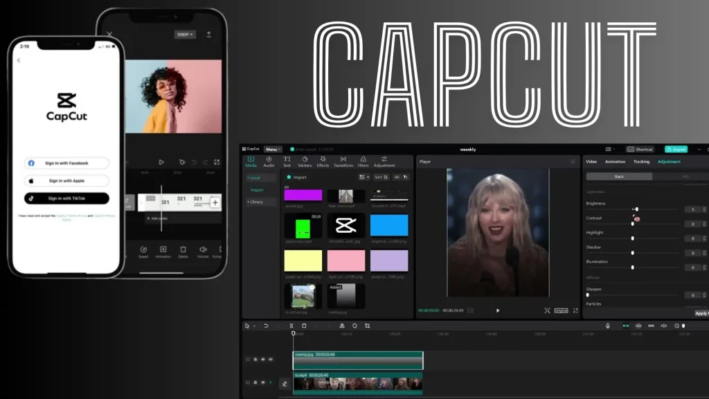 Capcut user interface