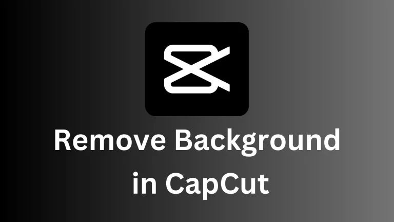 how to Remove background in capcut